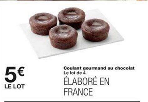 Promo Coulant Gourmand Au Chocolat Chez Monoprix ICatalogue Fr