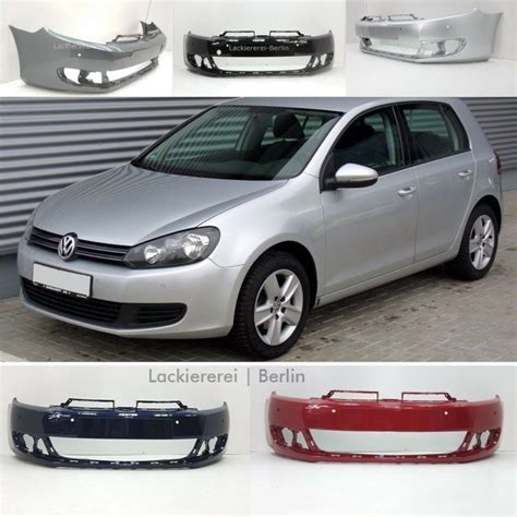 STOßSTANGE VORNE LACKIERT IN WUNSCHFARBE NEU für VW Golf 6 2008 2013