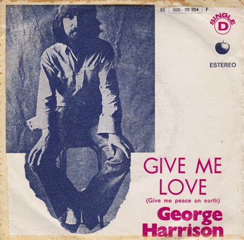 George Harrison – Give Me Love (Give Me Peace On Earth) (1973, Vinyl ...