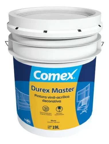 Cubeta Pintura Vinil Acr Lica Durex Comex Interior Exterior