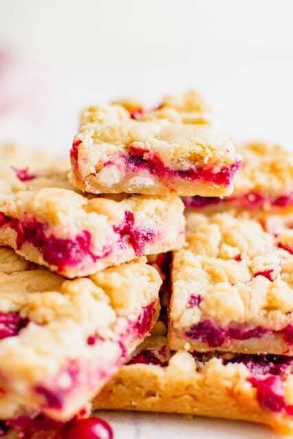 Cranberry Shortbread Bars Table For Two® By Julie Chiou