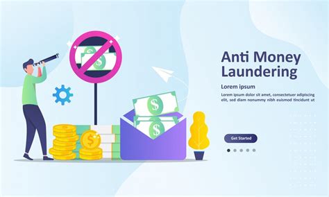 Premium Vector Anti Money Laundering Landing Page Template