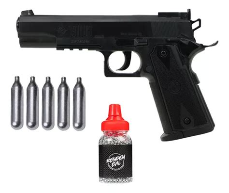 Pistola Crosman 1911bb Co2 1500 Municiones 5 Tanques Envío gratis