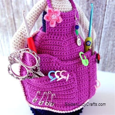 Crochet Crafter Granny Organizer - GoldenLucyCrafts