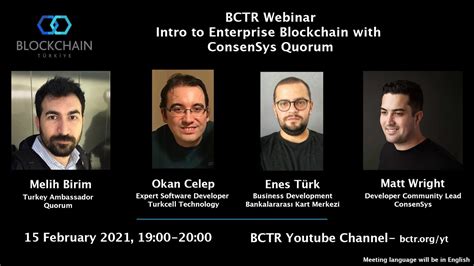 Bctr Online Etkinlik Intro To Enterprise Blockchain With Consensys