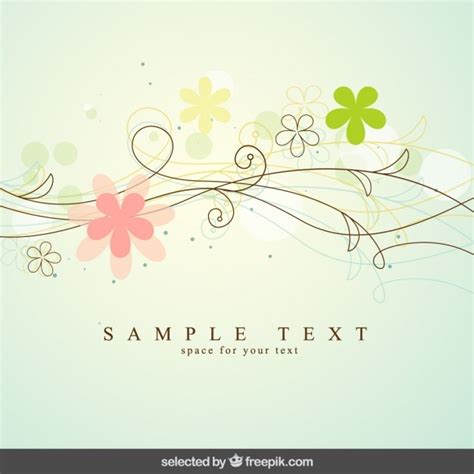 Free Vector | Cute floral background