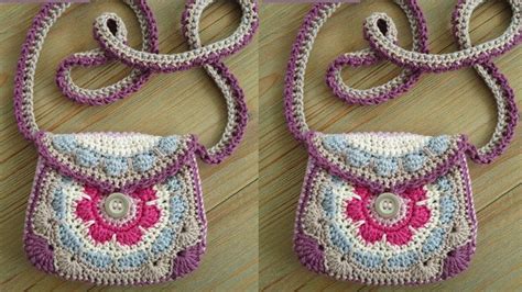 HERMOSA CARTERA PARA NIÑA TEJIDAS A CROCHET GANCHILLO YouTube