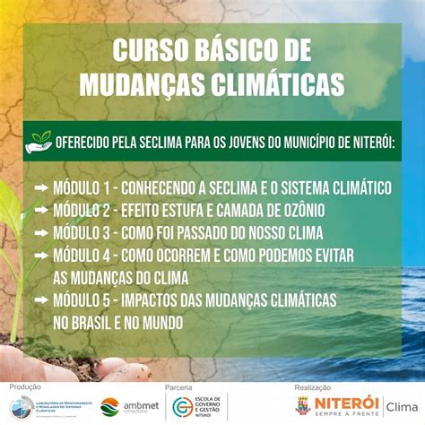 Curso sobre mudanças climáticas está inscrições abertas Jornal da