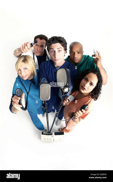 Scrubs [us Tv Series 2001 ] Series 4 [l R] Sarah Chalke As Dr Elliot Reid John C Mcginley