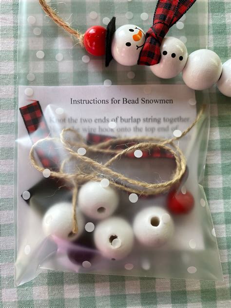 DIY Snowman Ornament Craft Kit - Etsy