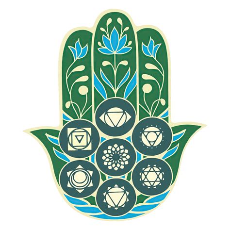 Abtibild Sticker Feng Shui Pentru Forta Vitala Cu Mana Lui Hamsa