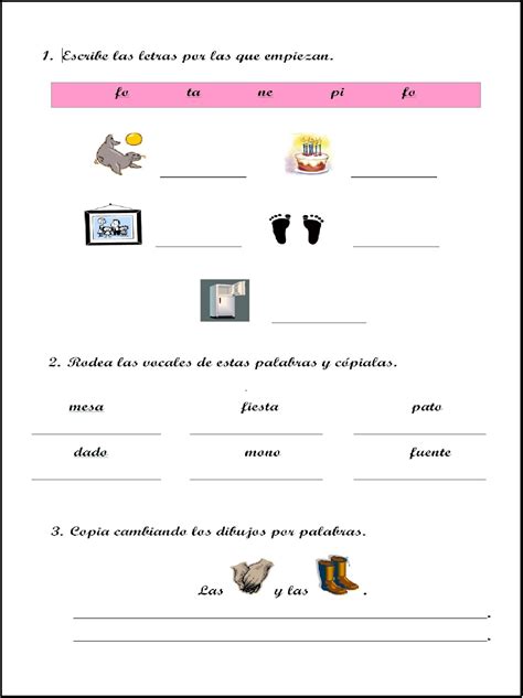 Completas Fichas De Repaso De Lengua Para Primero De Primaria Web PedagÓgica Primaria