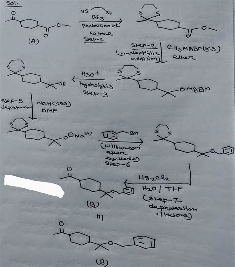 Solved Propose A Synthesis Of Molecule B Starting From Molecule A