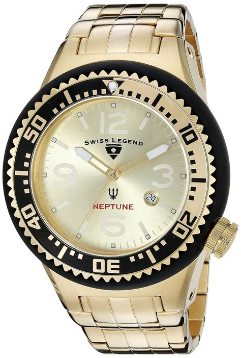 Swiss Legend Men S P Yg Neptune Force Analog Display Swiss