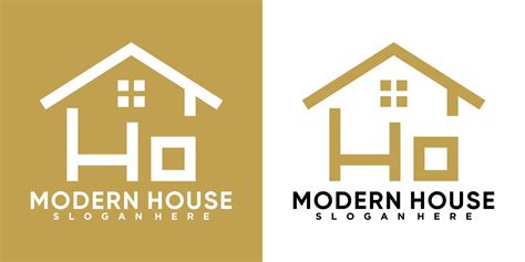 modern house logo design with creative concept 11825537 Vector Art at ...