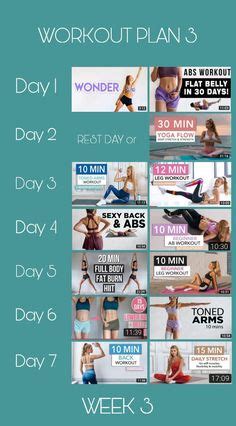 Workout plan week 1 | Workout plan, Workout plan for beginners, Weight workout plan