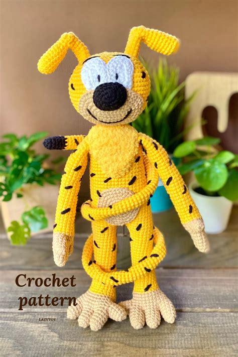 Marsupilami Crochet Pattern Amigurumi Yellow Monkey Pattern Crochet