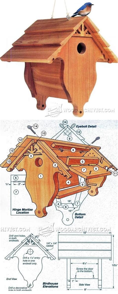 Building A Wooden Bird House - Plans, Supplies And Tips For A Diy ...