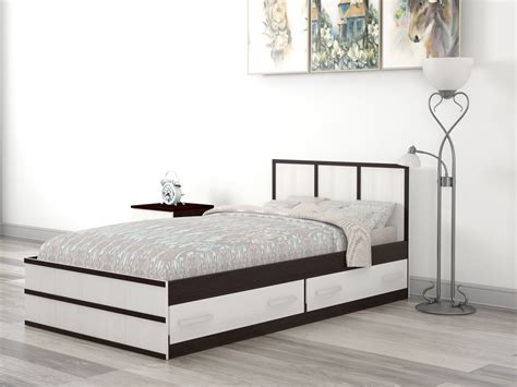 Модульная система "Сакура" Кровать одинарная 900 х 2000 б/м