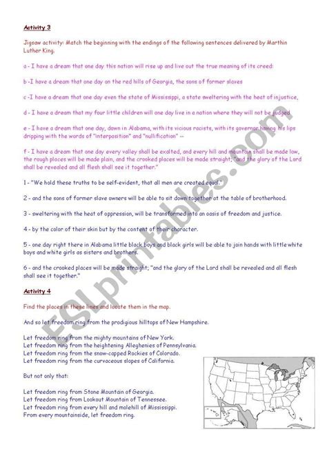 Civil Rights Worksheets