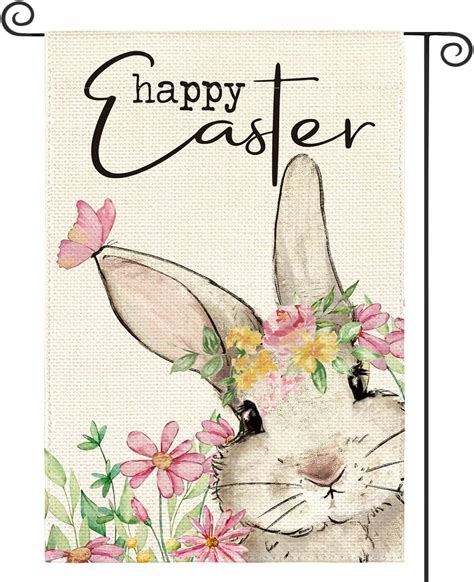 Amazon AVOIN Colorlife Happy Easter Garden Flag 12x18 Inch Double