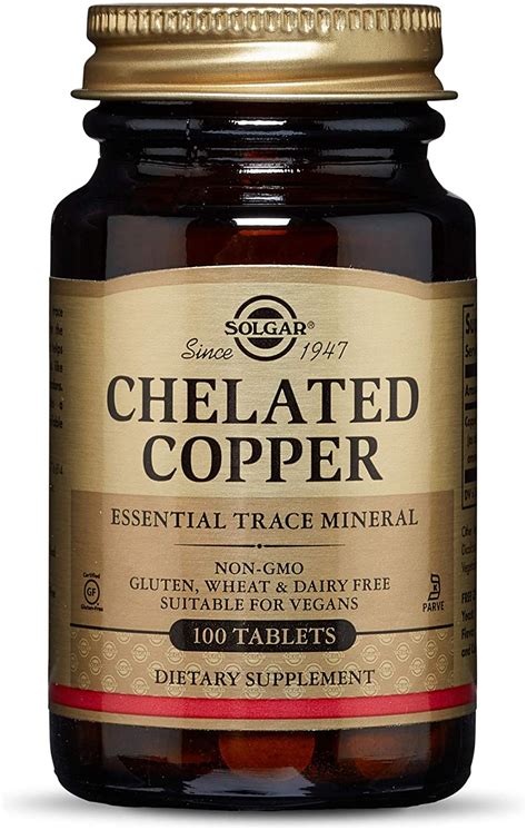 Solgar Chelated Copper 100 Tablets Egypt Vitamins