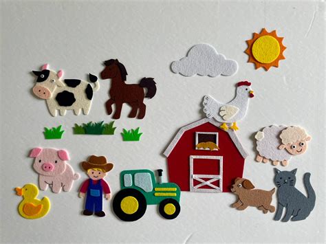 Old Macdonald Had A Farm Felt Story Flannel Board Teacher Resource