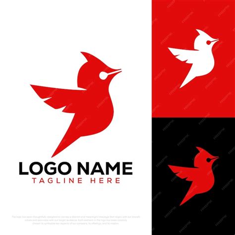 Premium Vector | Bird logo Red bird logo vector logo templete