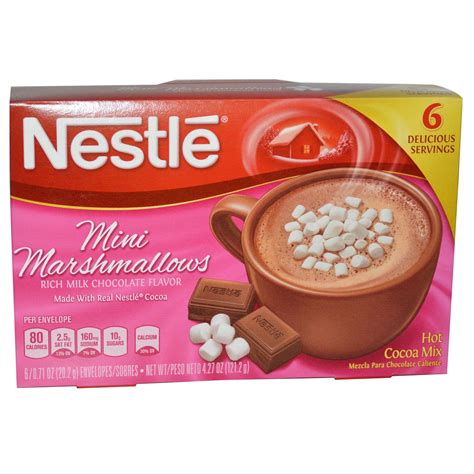 Nestle Hot Cocoa Mix Mini Marshmallows Rich Milk Chocolate Flavor 6