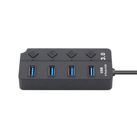 Rozdzielacz rozgałęźnik 4 porty USB 3 0 HUB 1x4 5Gps swiatkabli pl