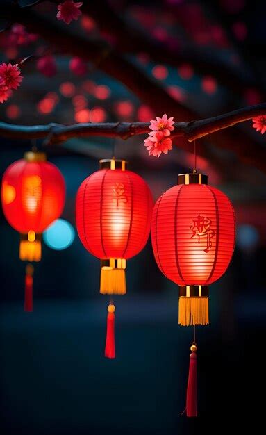 Premium AI Image | Chinese new year lanterns