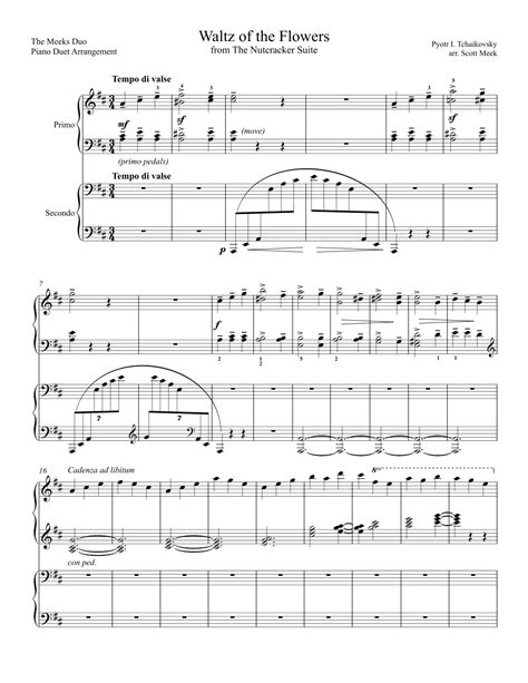 Waltz Of The Flowers Early Intermediate Arr Scott Meek By Pyotr