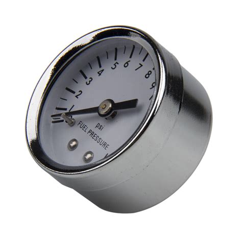 Psi Diameter Npt Male Fitting Fuel Pressure Gauge Ebay