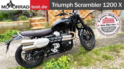 Triumph Scrambler X Leserbike Video Von Andreas Youtube