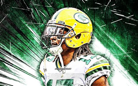 Davante Adams Grunge Art NFL Green Bay Packers American Football