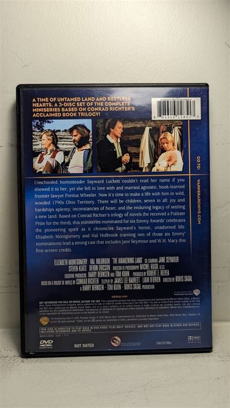 The Awakening Land Dvd 1978 Warner Archive Miniseries 3 Disc Set