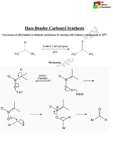 Hass-Bender Carbonyl Synthesis | Organic chemistry books, Chemistry lessons, Organic chem