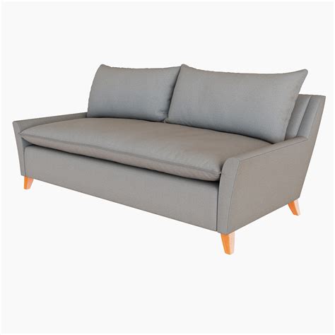 West Elm Bliss Down Filled Sofa 3D Model 20 Max Fbx Obj Free3D