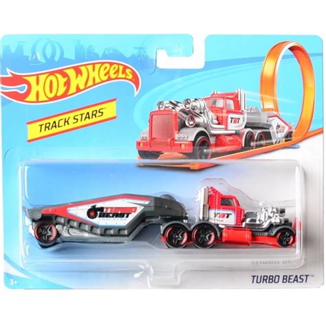 HOT WHEELS Track Stars CIĘŻARÓWKA TURBO BEAST czerwona CGJ