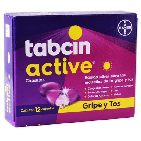 Medically Tabcin Active C 12 Caps 250 5 10 10 2 Mg Farmacia A