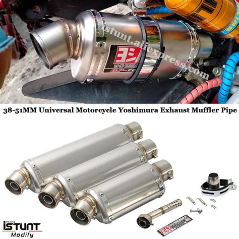 Yoshimura Silenciador De Escape Universal Para Motocicleta Tubo De