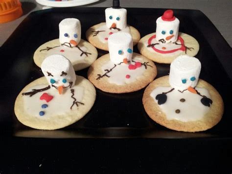 Biscuits Bonhomme De Neige Fondu Melted Snowman Cookies Bonhomme De