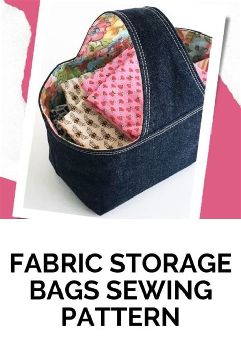 Fabric Storage Bags sewing pattern (3 sizes) - Sew Modern Bags