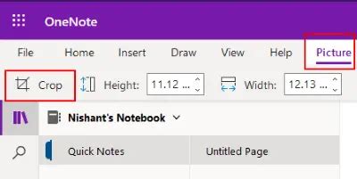 How To Rotate And Crop A Picture In Onenote