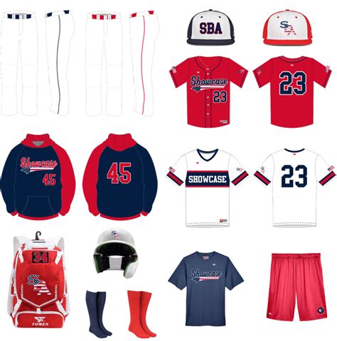 Showcase Baseball Academy Baseball Uniforms Package 3