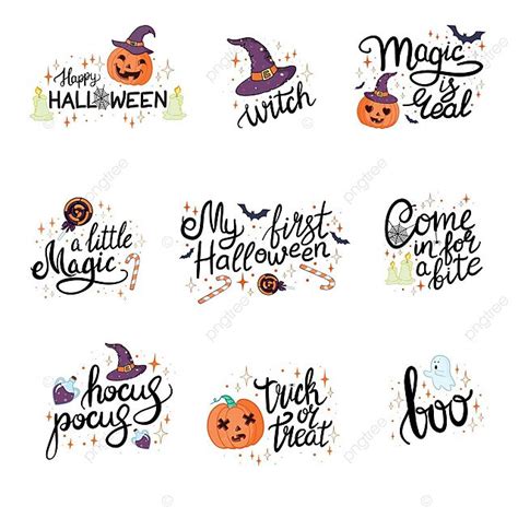 Happy Halloween Hand Drawn Illustrations And Elements Costume Icon Set Vector Costume Icon