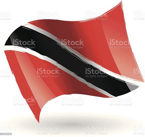 Trinidad And Tobago Flag Waving Stock Illustration Download Image Now Trinidadian And