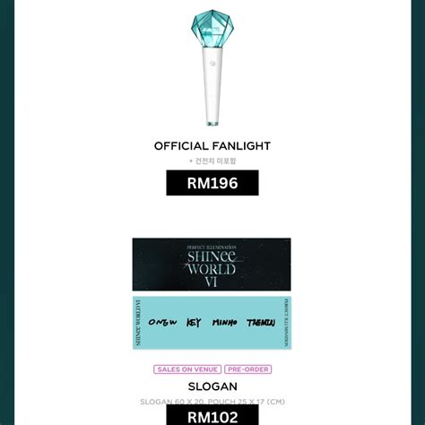 PO SHINee WORLD VI PERFECT ILLUMINATION OFFICIAL MD ONLINE SALES