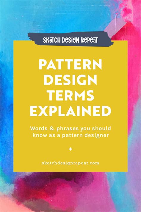 Common Surface Pattern Design Terms Explained Sketch Design Repeat