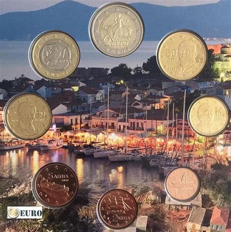 Serie De Euro Bu Fdc Grecia Samos Monedas De C Ntimo A Euros